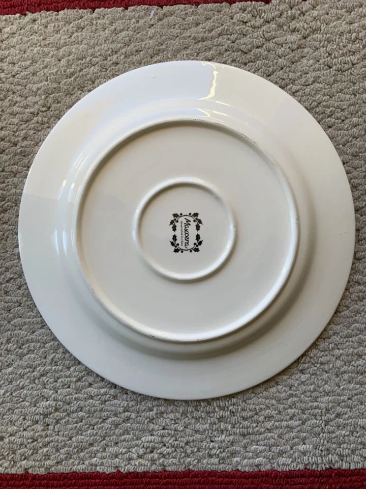 Maxcera Christmas Cardinal Tree Red Bird Hand Painted Charger Plate 14” - Image 2 of 2