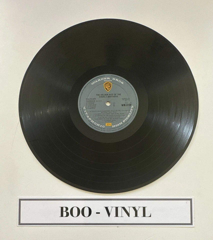 THE EVERLY BROTHERS The Golden Hits Of Vinyl Record Album LP Warner Bros EX - Image 3 of 4