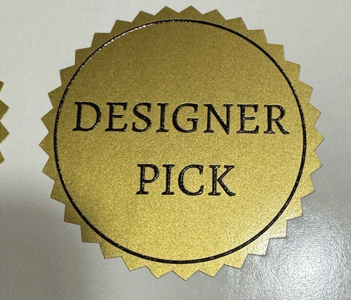 Custom Waterproof Metallic Gold Stickers  Custom Gold Foil Labels  Gold Stickers - Image 4 of 4