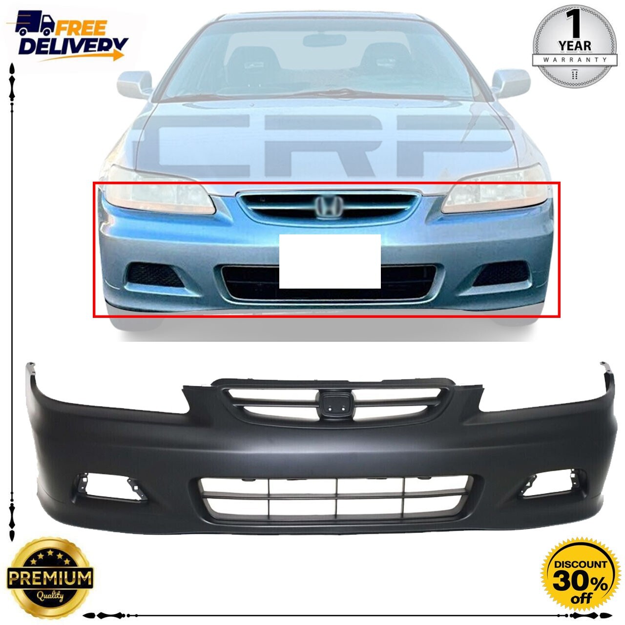 Front Bumper 2001 Honda Accord