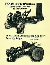Witte Tree Saw  Operating Manual and Parts List (please read description)
