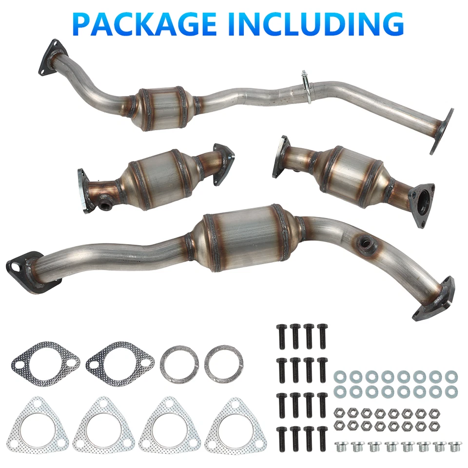 Full Catalytic Converter Set For 2001 2002 2003 2004 Nissan Xterra/Frontier 3.3L Foto 2 de 4