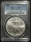 2009 $1 American Silver Eagle MS69 PCGS