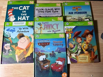 Leap Frog Reader Interactive Books Lot, Phonics Educational Kids Learning Disney