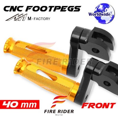 40mm Adjustable Gold Rider Foot Pegs SHINOBI For GSX650F Katana 650 12 13 14 15