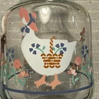 Anchor Hocking Country Geese Carafe W/lid Vintage