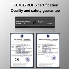 Metal Audios Noise Isolator Audios Signal Cleaner Eliminates Hum Noise Optimized