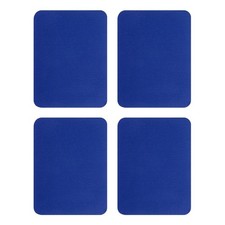 4Pcs Iron-on Patches Mending Fabric Repair Patch for Cloth, 5x4 Inch Dark Blue