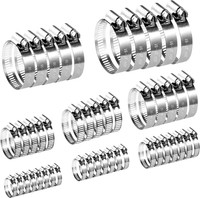 Schlauchschellen Set Edelstahl 70 StüCk 6-51 Mm Einstellbare Rohrschellen