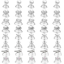 40 Pieces Rhinestone Crystal Twisters Set Spiral Hair Pins Silver Coils Rhinesto