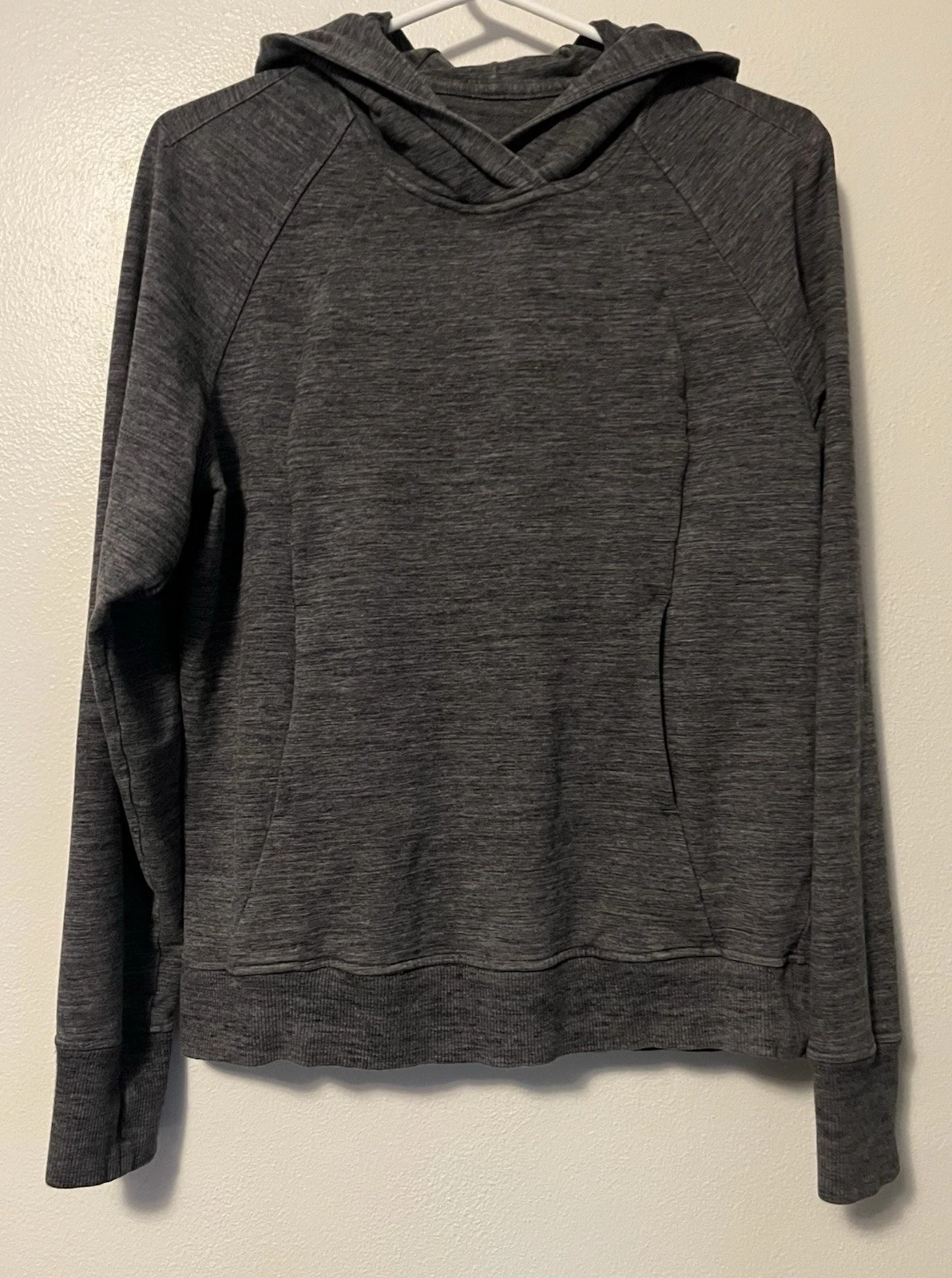 Lululemon Scuba Pullover Hoodie Sweatshirt Women's 4 Heathered Core Gray Stretch