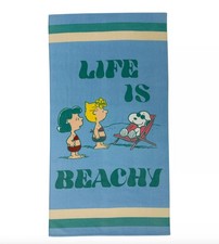 Peanuts Snoopy Life Is Beachy Beach Towel NWT