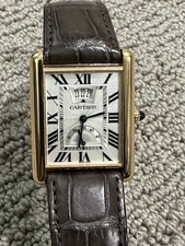 Cartier Tank Louis XL W1560003 18k Rose Gold Power Reserve 39x30mm Watch