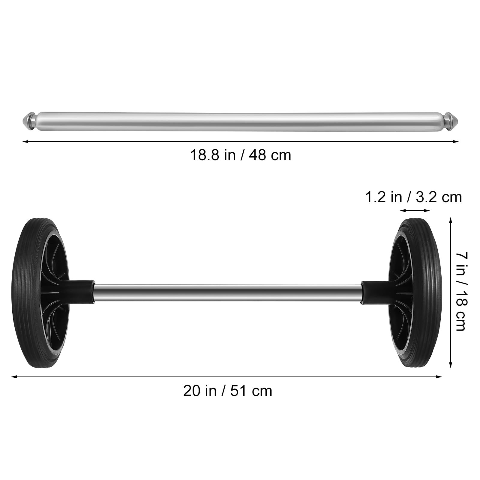 Wheels for Recycling Bin: Garbage Can Wheels Trash Can Wastebasket Pulley Whe...