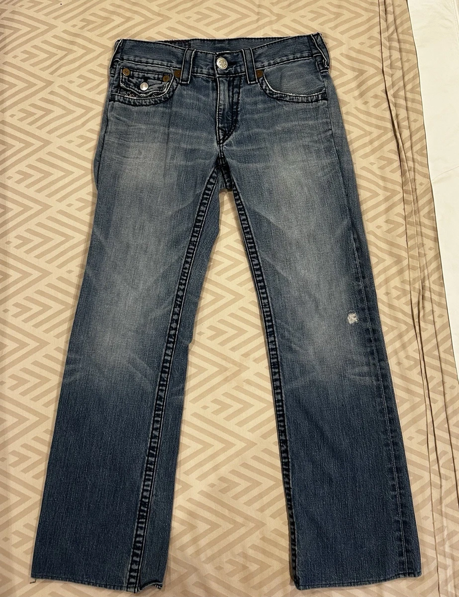 True Religion World Tour Blue Jeans for Men for sale - eBay
