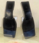 Bruno Magli Women’s Slides Black Leather Upper and Soles Lower Heels 40/9 Italy — photo 8