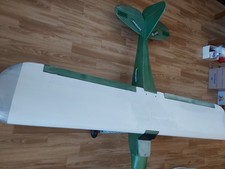 RC Hochdecker Holzbausatz 1,55m mit Querruder...