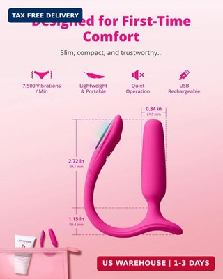 LOVENSE Lush Anal Vibrating Butt Plug Sex Toys, App Controlled Vibrator  with LED | eBay
