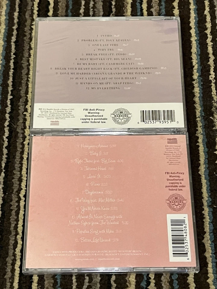 Ariana Grande CD Lot (2) Brand New Sealed: Yours Truly / My Everything Foto 2 de 4