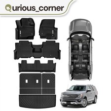 Floor Mats For 2018-2024 Ford Expedition Not Fit Max Trunk Mat Wbackrest Mat