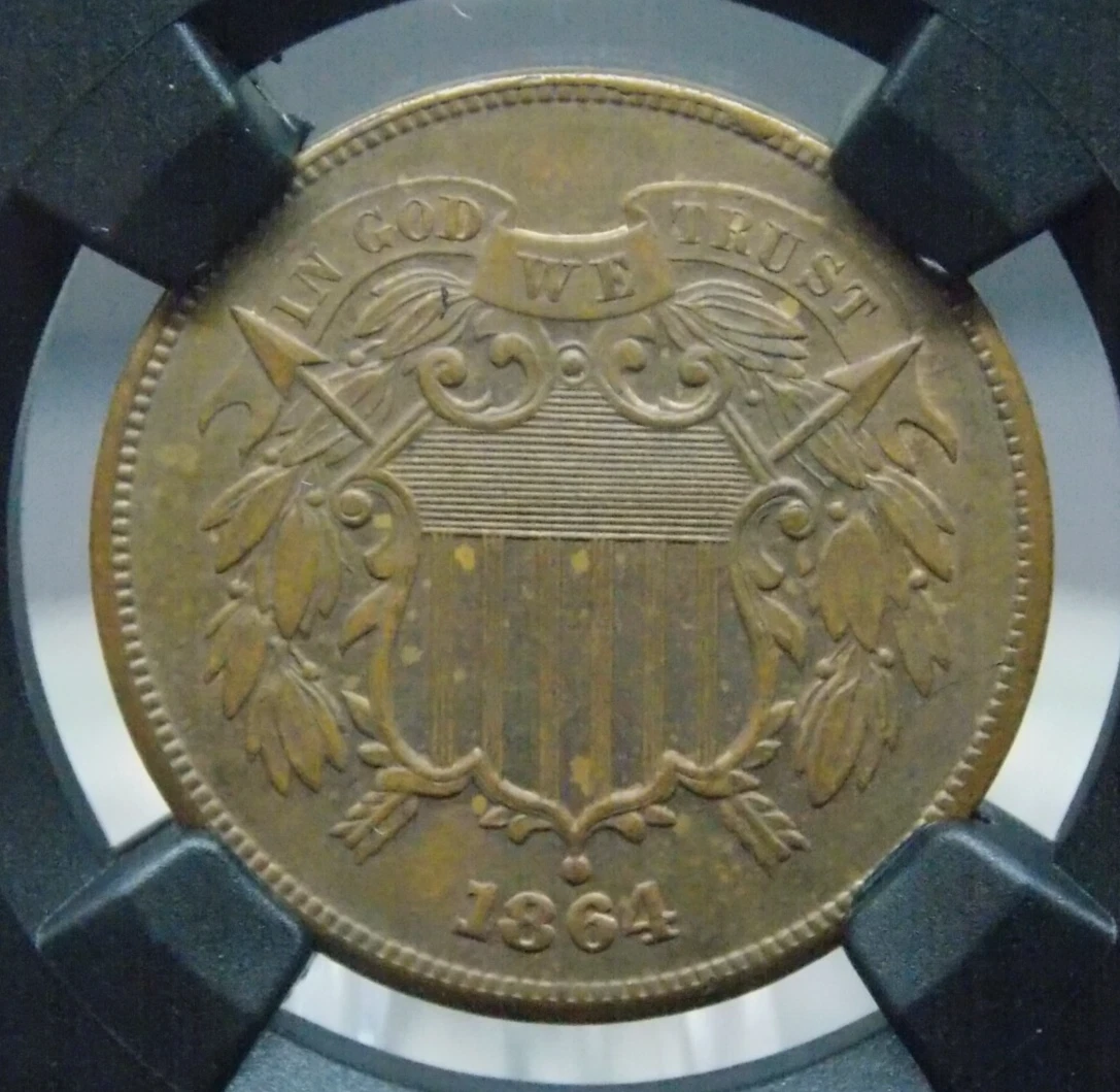 MS 63 Graded 1864 Year US Two Cents for sale | eBay