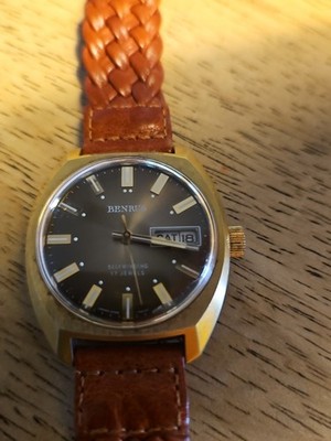 Vintage Benrus 17 Jewel Automatic Mens Wrist Watch Japan Movement