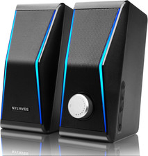 Computer Speakers for Desktop PC, Bluetooth AUX PC Speakers RGB | Hi-Fi Stereo S