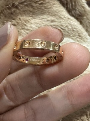 Roberto Coin 18k Rose Gold Band Ring   Size 6.25