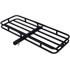 2" Hitch Mount Cargo Carrier Rear Luggage Basket Rack for SUV Truck Vehicle Car