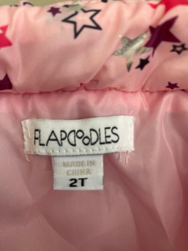 Flapdoodles Pink Star Puffer Vest - Picture 3 of 3