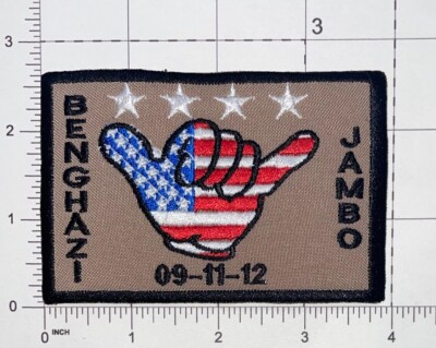 Benghazi Jambo 01-11-12 Patch Hook & Iron-On Repro New A995