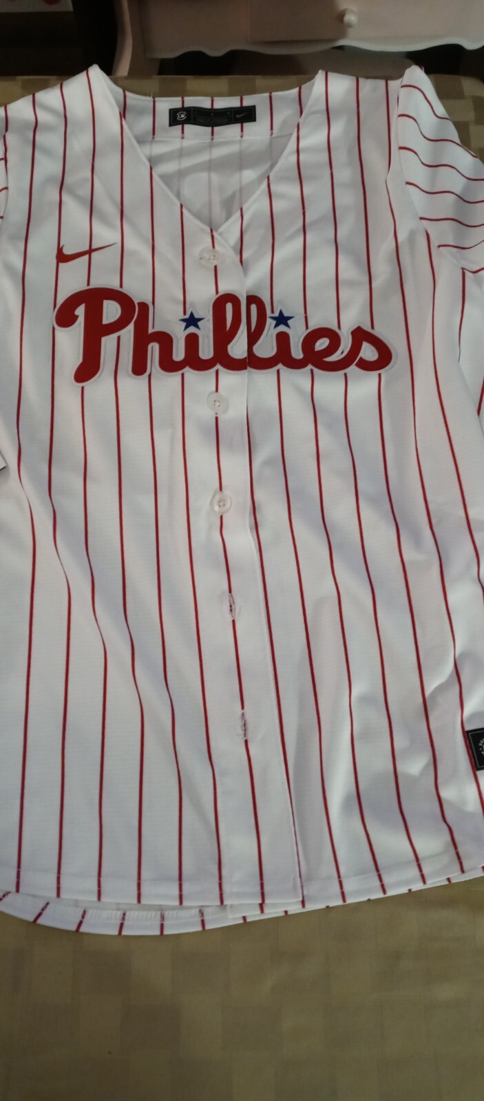 Fanatics Phillies Nike Women's Home Replica Custom Jersey Large 16