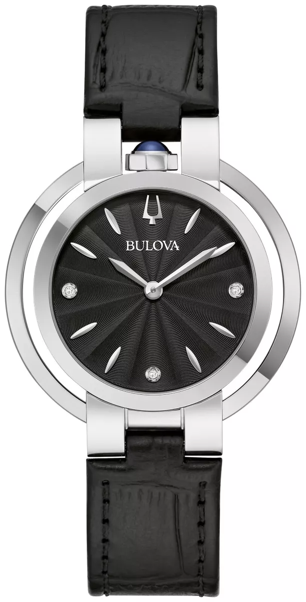 Bulova women's top black watch