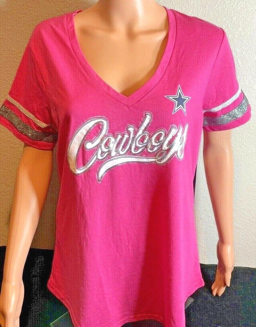 Pink dallas cowboys t shirt cheap