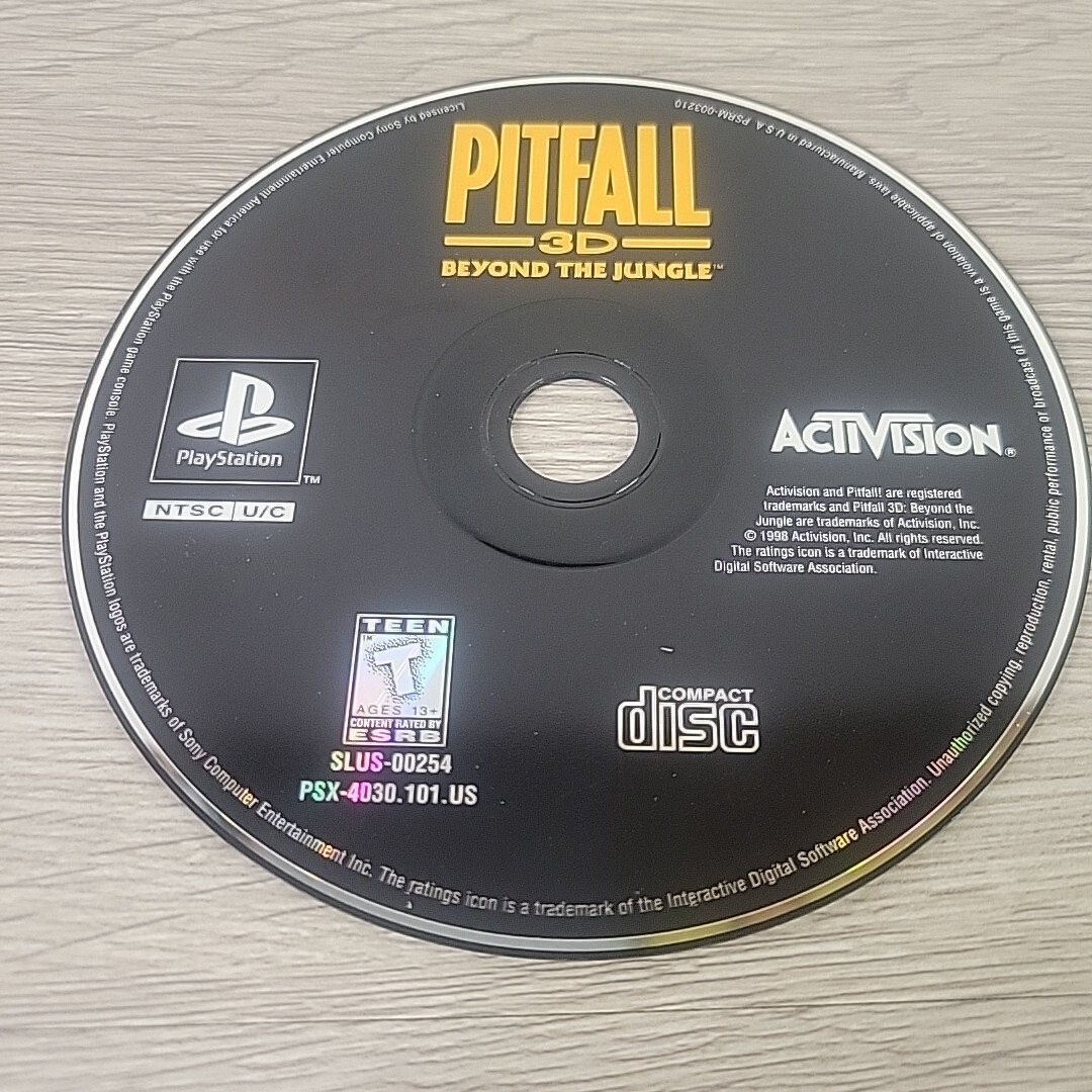 D2 北米版　PlayStation Sony PlayStation 1 PS1 Disc Only Pitfall 3D: Beyond the Jungle | eBay