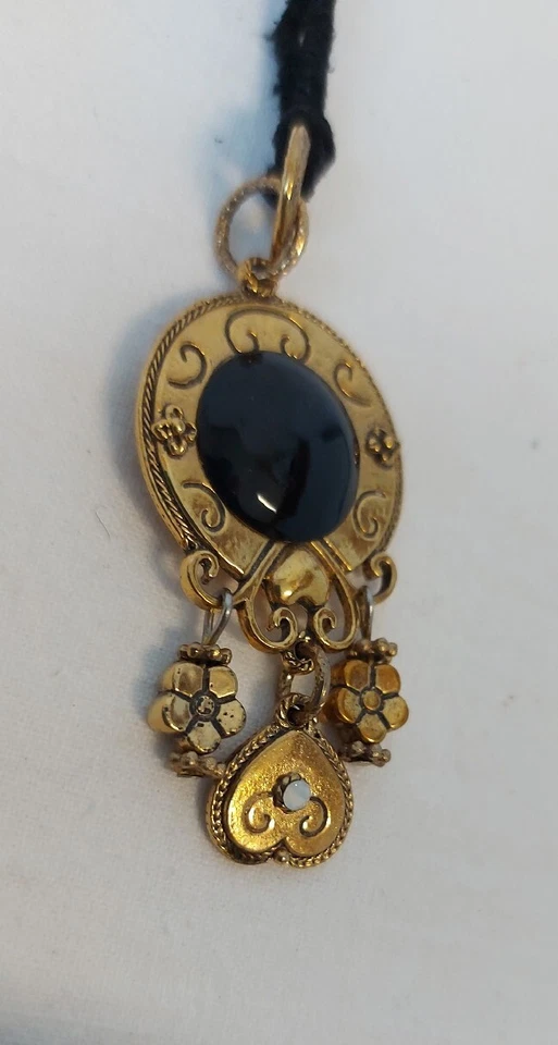 Nature Lumiere Halskette Anhänger hochwertige Vergoldung Verstellbar - Bild 3 von 4