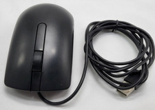 Set of 3 Dell Optical USB Mouse Wired Black 3 Button Scroll MS116 Tested