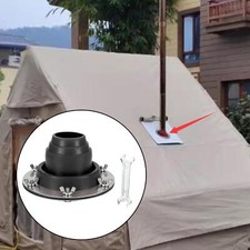 Stove Jack for Tent Fireproof Protection Ring for Workshops Yurt Log Cabins