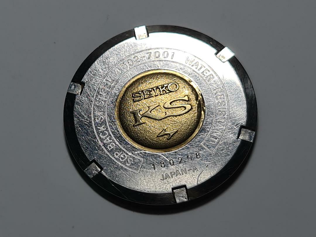 GENUINE USED CASE BACK COVER GOLDEN SGP KS KING SEIKO 4502-7001