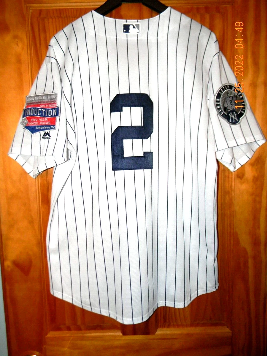 MLB New York Yankees 2020 Hall of Fame Induction (Derek Jeter). Men's  Replica Baseball Jersey