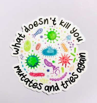 Sticker Infectioase Sticker Virus Germs 3” Funny Decal For Tumbler Cups, Medical RN Nurse ...
