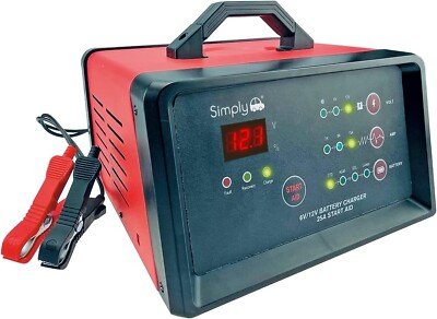Elektronisches Batterie Erhaltungsladegerät 6/12V 25Amp Automatik Intelligent Schnell 200Ah