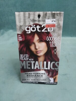 Schwarzkopf Got2b Metallics Permanent Color Application Kit #M68 Dark Ruby