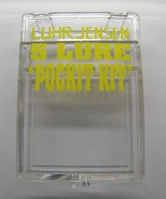 LUHR JENSEN 5 Lure Pocket Box Vintage Collectors New Spinner Salmon Steelhead 