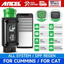 Ancel Hd100 Heavy Duty Truck Scanner Dpf Reset Regen For Cummins Caterpillar