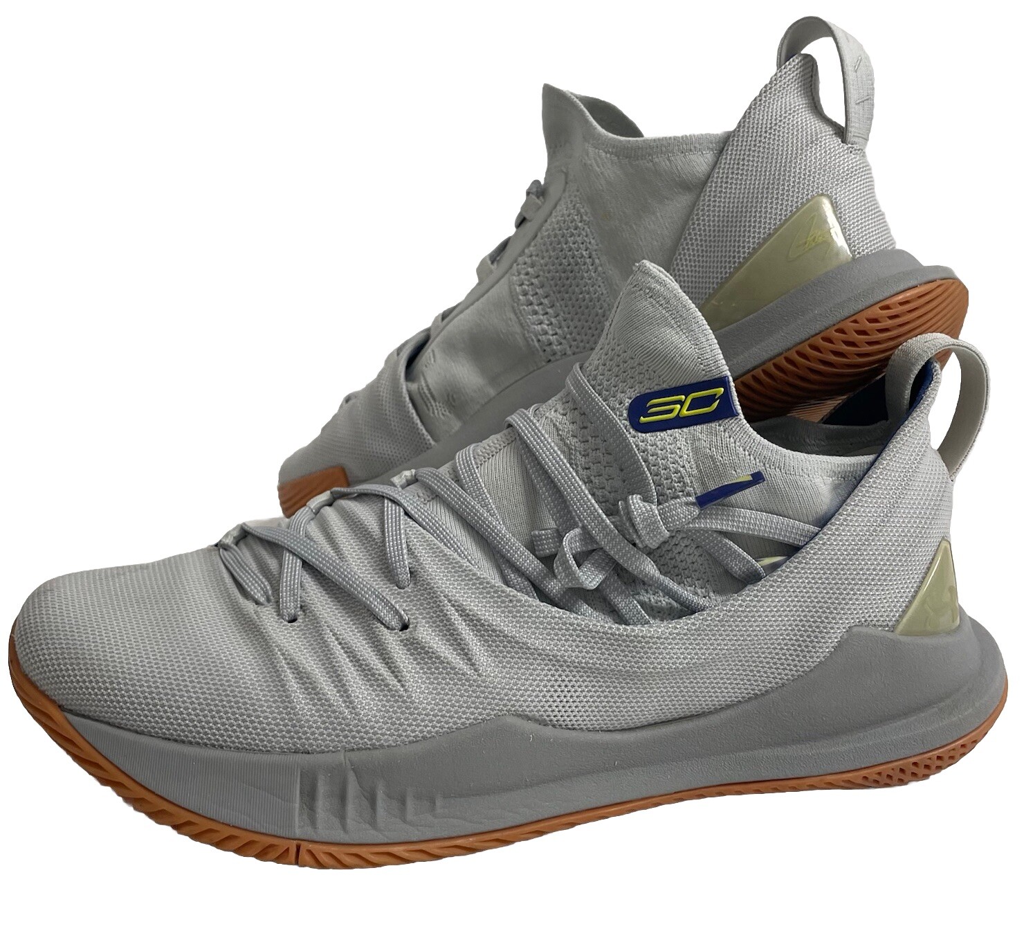 UNDER ARMOUR 3020657-105 Curry 5 BASKETBALL SNEAKERS Elemental Tokyo Grey-SZ 10