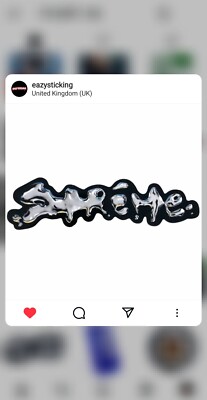 Supreme Liquid Fluid Sticker