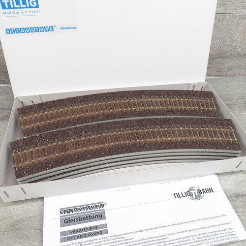 TILLIG 86505 - H0 - 8x Gleisbettung dunkel für R41 - OVP - #BX93373 | Zustand: Gebraucht