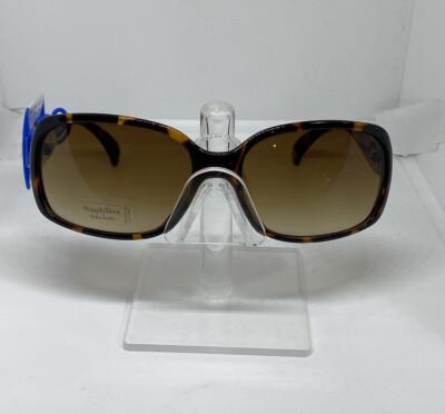 Simply Vera Vera Wang HT Sunglasses Brown Tortoise Frame Brown Lens 60-17-120