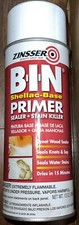 (1) ZINSSER B-I-N Shellac-Based Primer and Sealer Spray, Aerosol White 13oz 1008